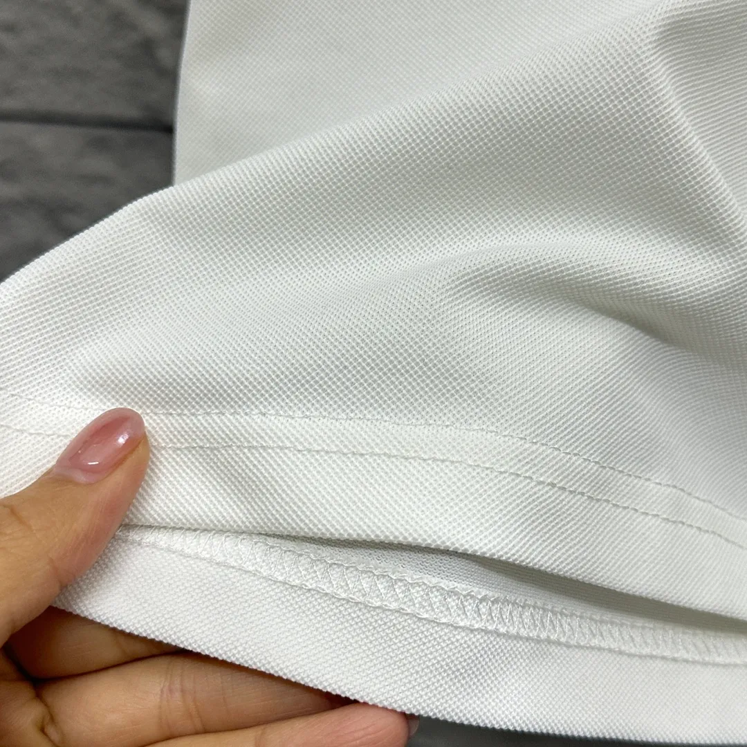 🅿️180 Ralph Lauren POLO 2025 Spring and Summer New Style Simple logo small embroidery pique fabric Short-sleeved polo for men and women Size: M L XL 2XL 3XL Color: Black White